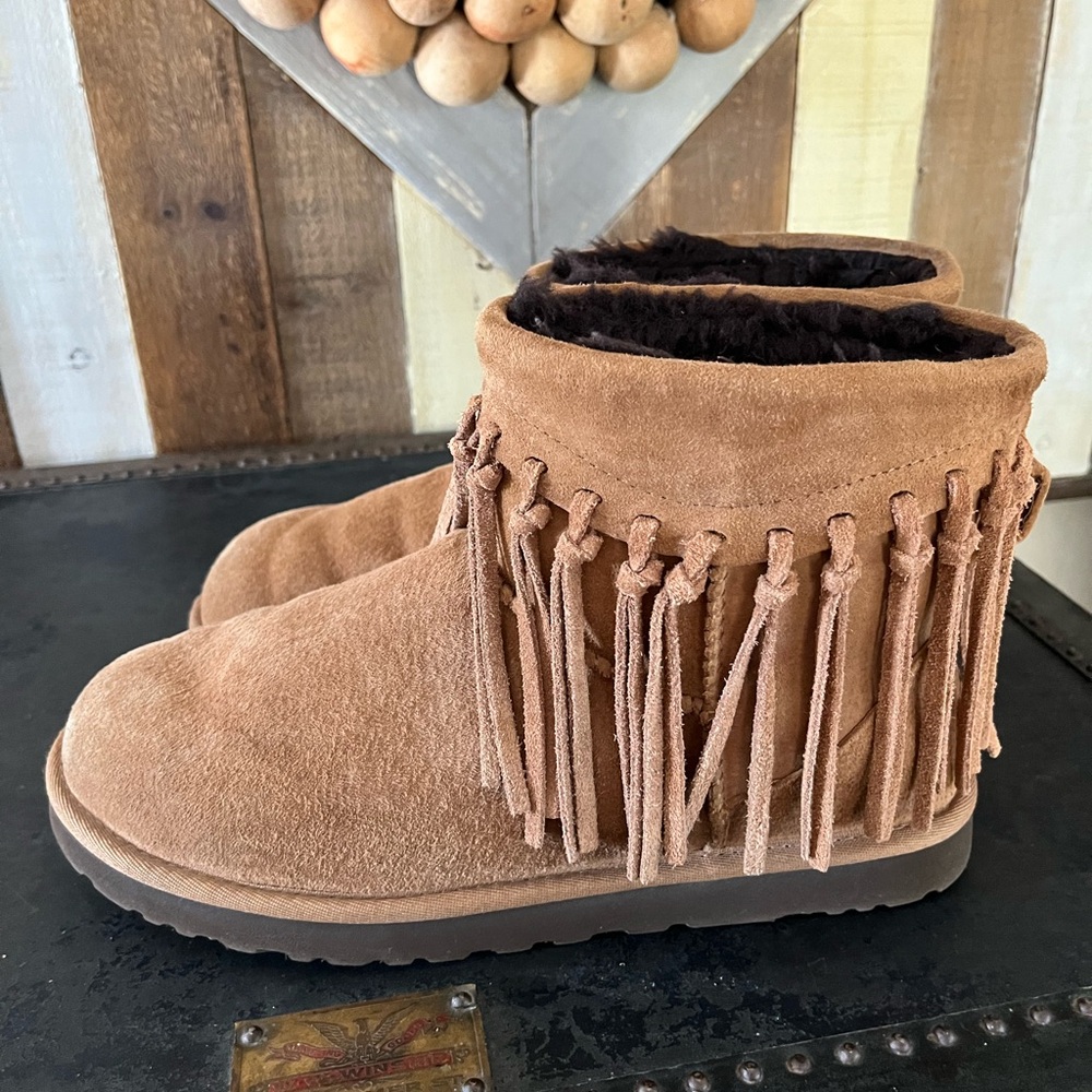 UGG Australia Wynona fringe short boots - Picture 12 of 12